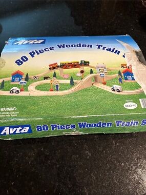 80 piece wooden Train Set
